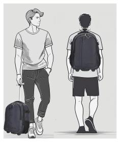 Enrico Benetti Innsbruck 47256 Navy batoh