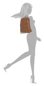 Enrico Benetti Lisa 66677 Camel batoh