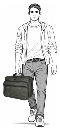 Enrico Benetti Northern 47246 olivová taška na notebook