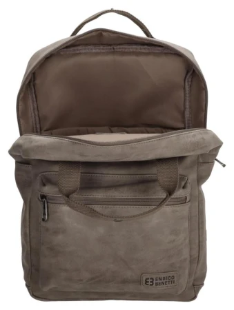 Enrico Benetti Rotterdam 13[34] Notebook Backpack Medium Taupe batoh