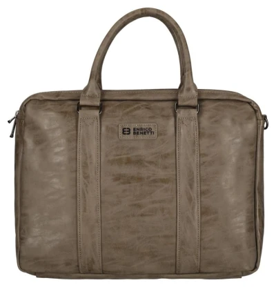 Enrico Benetti Rotterdam 15[34] Notebook Bag Medium Taupe taška