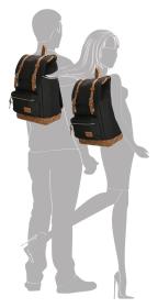 Enrico Benetti Santiago 17[34] Notebook Backpack 23 l Black batoh
