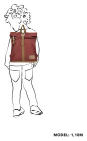 Enrico Benetti Santiago 46214 Burgundy batoh