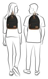 Enrico Benetti Santiago Backpack 14 l Black batoh