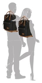 Enrico Benetti Santiago Notebook Backpack 17 l Black batoh
