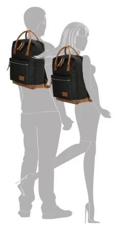 Enrico Benetti Santiago Notebook Backpack 17 l Black batoh