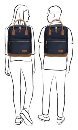 Enrico Benetti Santiago Notebook Backpack 17 l Blue batoh
