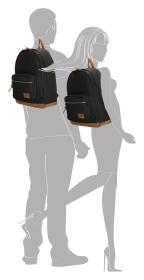 Enrico Benetti Santiago Notebook Backpack 22 l Black batoh