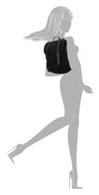 Enrico Benetti Teddy Tablet Backpack Black batoh