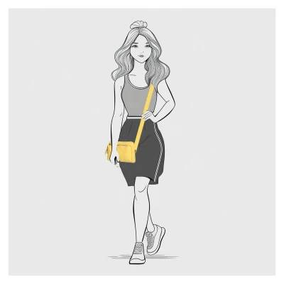 Enrico Benetti Zoë 66919 žlutá crossbody kabelka