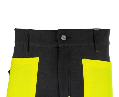 Bennon EREBOS žluté pánské pracovní kalhoty třídy 1 HI-VIS