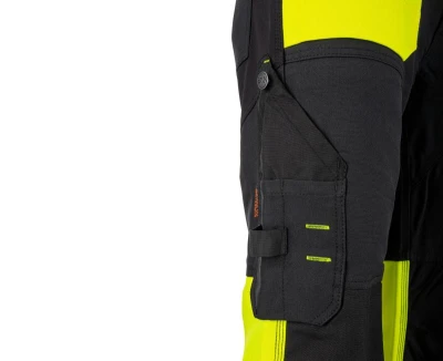 Bennon EREBOS žluté pánské pracovní kalhoty třídy 1 HI-VIS