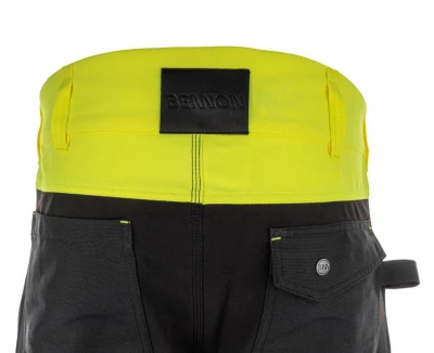 Bennon EREBOS žluté pánské pracovní kalhoty třídy 2 HI-VIS