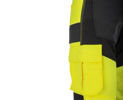 Bennon EREBOS žluté pánské pracovní kalhoty třídy 2 HI-VIS