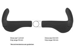 ERGON Gripy Gs3-l Evo Černá