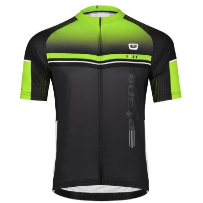 Etape Maestro cyklistický dres černá-žlutá fluo