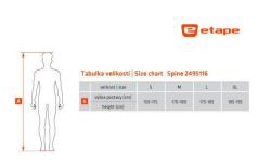 Etape Spine chránič páteře černá-žlutá fluo