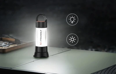 Etenwolf CL5 1000 lm černo-bílá kempingová svítilna