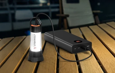 Etenwolf CL5 1000 lm černo-bílá kempingová svítilna