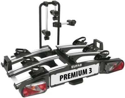 Eufab Premium III - 3 kola - nosič na tažné zařízení + adaptér el. přípojky zdarma Eufab Premium III - 3 kola - nosič na tažné zařízení + adaptér el. přípojky zdarma
