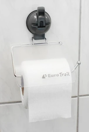 Eurotrail Držák toaletního papíru s přísavkou šedý