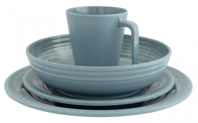 Eurotrail Denia modrozelená 16dílná jídelní sada
