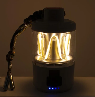 Eurotrail String šedá maskáčová nabíjecí lampa