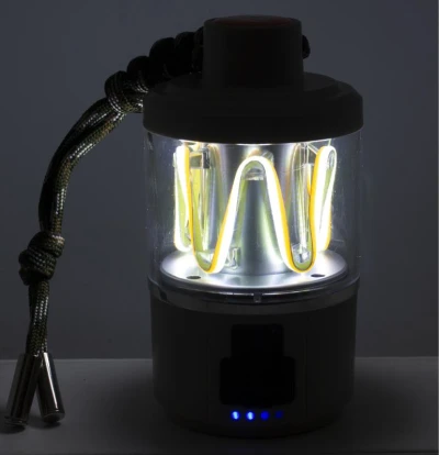 Eurotrail String šedá maskáčová nabíjecí lampa