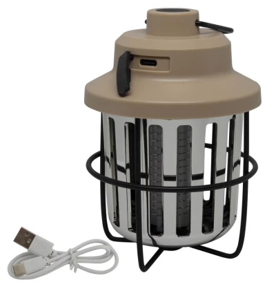 Eurotrail Retro lampa pro hubení hmyzu béžová