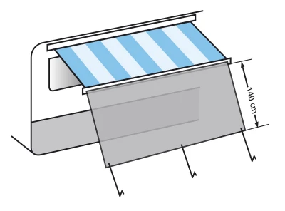 Eurotrail Sun blocker k markýze 300cm