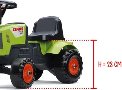 Falk Odrážedlo 1012B Baby Claas Axos s vlečkou