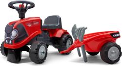 Falk Odrážedlo 238C Baby Case IH červený s vlečkou a lopatkou s hrabičky
