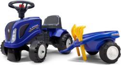 Falk Odrážedlo 280c Baby New Holland T7 s vlečkou a lopatkou s hrabičky