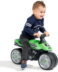 Falk odrážadlo Baby Moto Team Bud Racing zelené