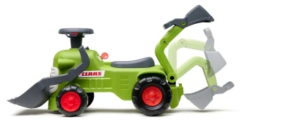 Falk odrážedlo/chodítko traktor s nakladačem, bagrem a vlečkou 912N Class