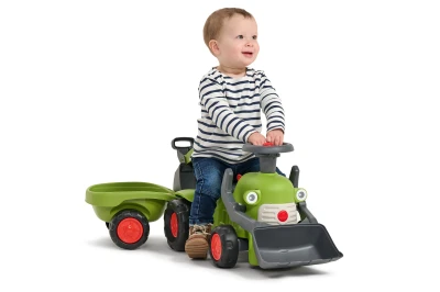 Falk odrážedlo/chodítko traktor s nakladačem, bagrem a vlečkou 912N Class