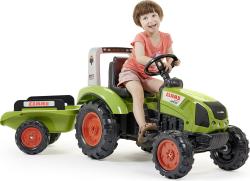 Falk Šlapací traktor 1040AB Claas Arion 430 s vlečkou