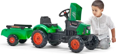 Falk Šlapací traktor 2031AB SuperCharger s vlečkou a otevírací kapotou