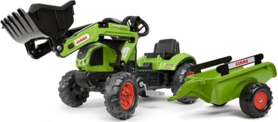 Falk Šlapací traktor 2040AM Claas Arion 410 nakladačem a vlečkou Falk Šlapací traktor 2040AM Claas Arion 410 nakladačem a vlečkou
