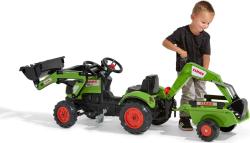 Falk Šlapací traktor 2040N Claas Arion 410 s nakladačem, rypadlem a vlečkou