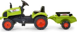 Falk Šlapací traktor 2041C Claas Arion s vlečkou a otevírací kapotou