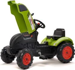 Falk Šlapací traktor 2041C Claas Arion s vlečkou a otevírací kapotou