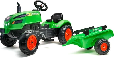 Falk Šlapací traktor 2048AB X-Tractor s vlečkou a otevírací kapotou Falk Šlapací traktor 2048AB X-Tractor s vlečkou a otevírací kapotou