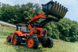 Falk šlapací traktor 2060 Kubota s nakladačem a vlečkou