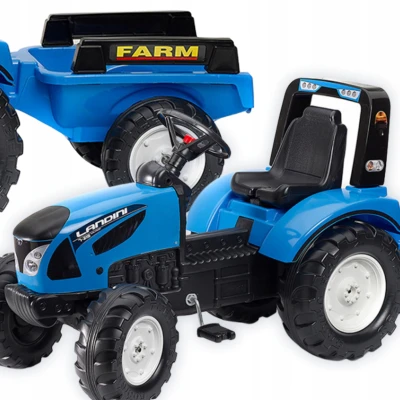 Falk Šlapací traktor 3010AB Landini Serie 7 s vlečkou