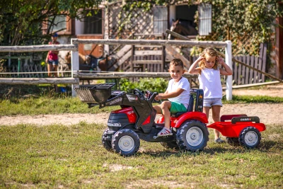 Falk Šlapací traktor 996AM Case IH Puma 240CVX s nakladačem a vlečkou