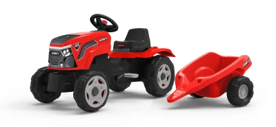 Falk Šlapací traktor Case IH s vlečkou