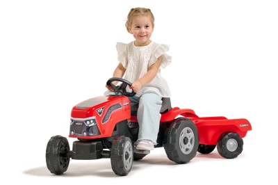 Falk Šlapací traktor Case IH s vlečkou