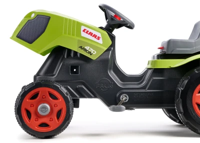 Falk Šlapací traktor Claas Arion 470 s vlečkou