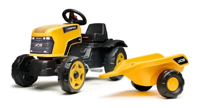 Falk Šlapací traktor JCB s vlečkou